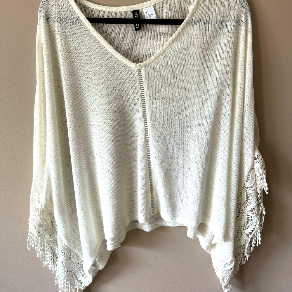 White lace top